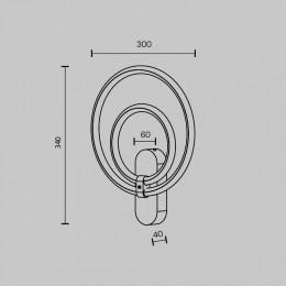 Бра Maytoni Link MOD357WL-L16BS3K