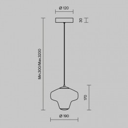 Подвесной светильник Maytoni Sirocco MOD359PL-L6BS3K
