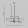 Люстра на штанге Maytoni Modesto MOD360PL-08B