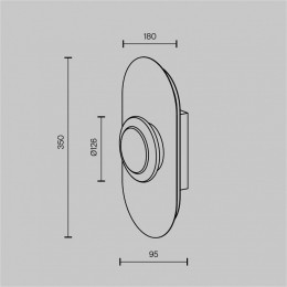 Накладной светильник Maytoni Pharao MOD361WL-L20BS3K