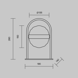 Настольная лампа декоративная Maytoni Misterio MOD379TL-L4B3K