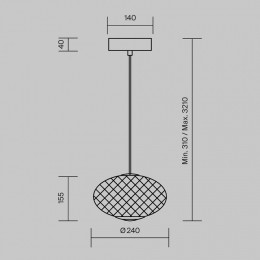 Подвесной светильник Maytoni Bruma MOD397PL-L10B3K