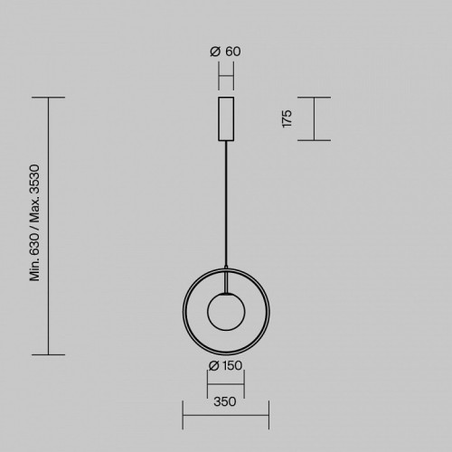 Подвесной светильник Maytoni Paparazzi MOD407PL-L12G3K1