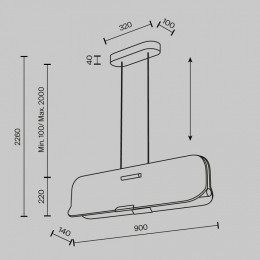 Подвесной светильник Maytoni Optimista MOD408PL-L12B3K