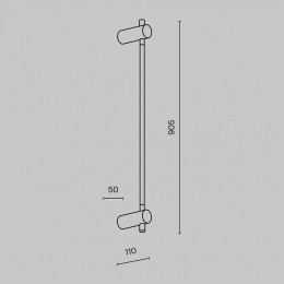 Накладной светильник Maytoni Rotta MOD413WL-L8B3K
