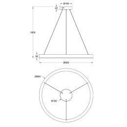 Подвесной светильник Maytoni Saturno MOD415PL-L60BS4K