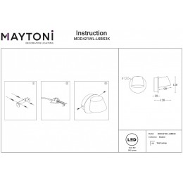 Бра Maytoni Pixel MOD421WL-L6BS3K
