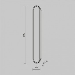 Накладной светильник Maytoni Perlamour MOD429WL-L30BSK