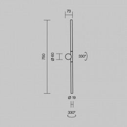 Бра Maytoni Rotera MOD432WL-L9B3K