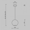 Подвесной светильник Maytoni  MOD437PL-01BG