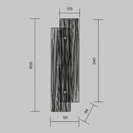 Накладной светильник Maytoni Frostum MOD439WL-L10BSK