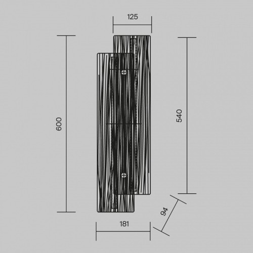 Накладной светильник Maytoni Frostum MOD439WL-L10BSK