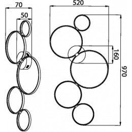 Потолочная люстра Maytoni Halo MOD448CL-L40WK