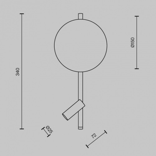 Бра с подсветкой Maytoni Solution MOD450WL-L9W3K