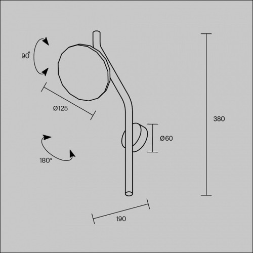 Бра Maytoni Vita MOD451WL-L8B3K