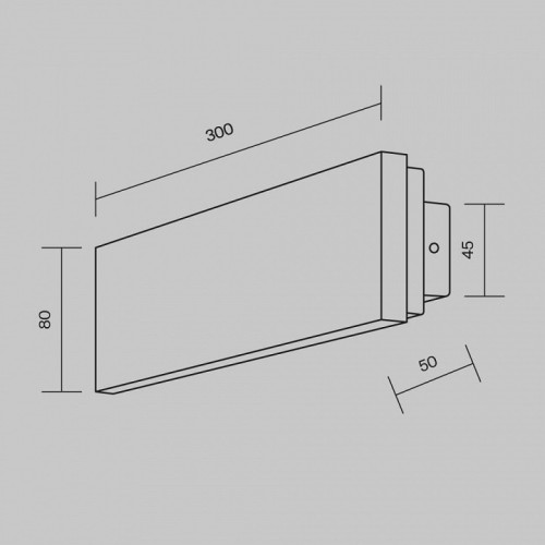 Накладной светильник Maytoni Basic Texture MOD461WL-L8GRK