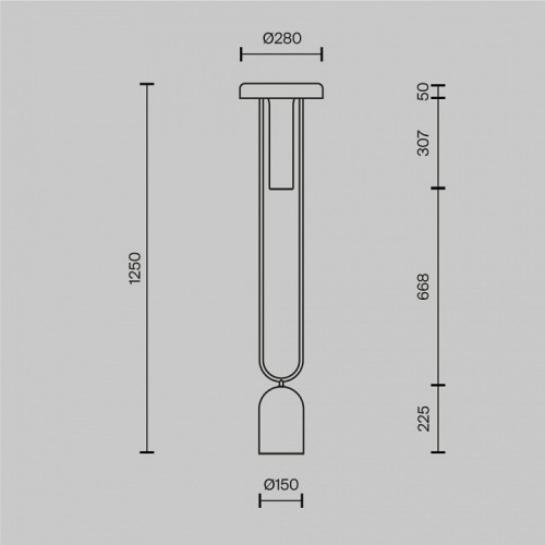 Торшер Maytoni Ikebana MOD463FL-L24BS3K