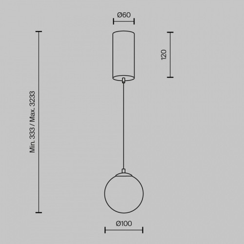 Подвесной светильник Maytoni Yora MOD464PL-L5BSK