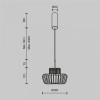 Подвесной светильник Maytoni Namiki MOD465PL-L12BK2