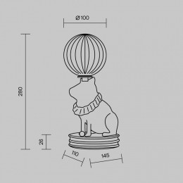 Зверь световой Maytoni Senor Capybara MOD477TL-L5W3K
