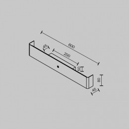 Накладной светильник Maytoni Bracket MOD492WL-L12BK