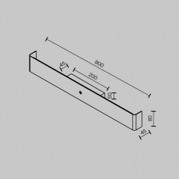Накладной светильник Maytoni Bracket MOD492WL-L16BK