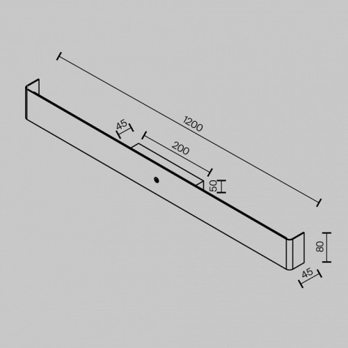 Накладной светильник Maytoni Bracket MOD492WL-L20BK