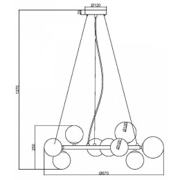 Подвесная люстра Maytoni Dallas MOD545PL-11B