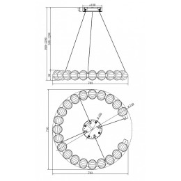 Подвесной светильник Maytoni Amulet MOD555PL-L26CH4K