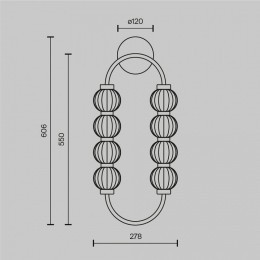 Бра Maytoni Amulet MOD555WL-L11G3K