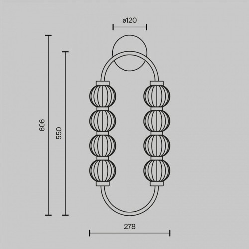 Бра Maytoni Amulet MOD555WL-L11G3K