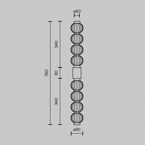 Бра Maytoni Amulet MOD555WL-L13G3K