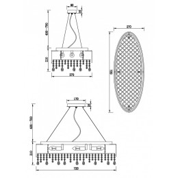 Подвесной светильник Maytoni Manfred MOD600PL-09W