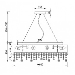 Подвесной светильник Maytoni Manfred MOD600PL-10W