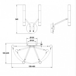 Бра Maytoni Vigo MOD620WL-04B