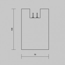 Накладной светильник Maytoni Alfa O-TR01-2-S-16WB3K