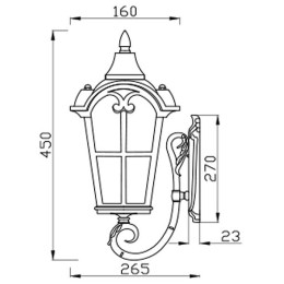 Светильник на штанге Maytoni Albion O413WL-01BZ1