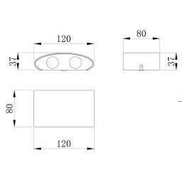 Накладной светильник Maytoni Strato O417WL-L4W3K