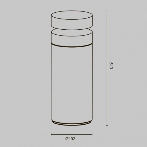 Наземный низкий светильник Maytoni Betone O469FL-L20CM3K