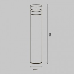 Наземный низкий светильник Maytoni Betone O469FL-L20CM3K1