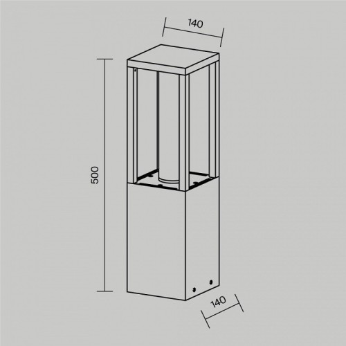 Наземный низкий светильник Maytoni Expo O480FL-L12B3K