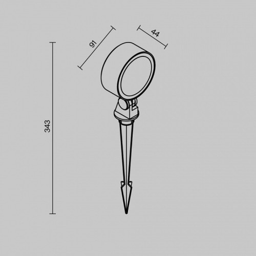 Наземный низкий светильник Maytoni Core O495FL-L18B3K