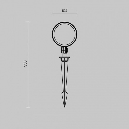 Наземный низкий светильник Maytoni Core O495FL-L25B3K