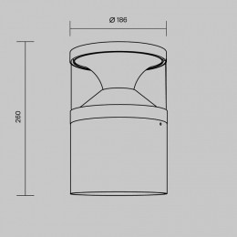 Наземный низкий светильник Maytoni Pyro O496FL-L21B3K