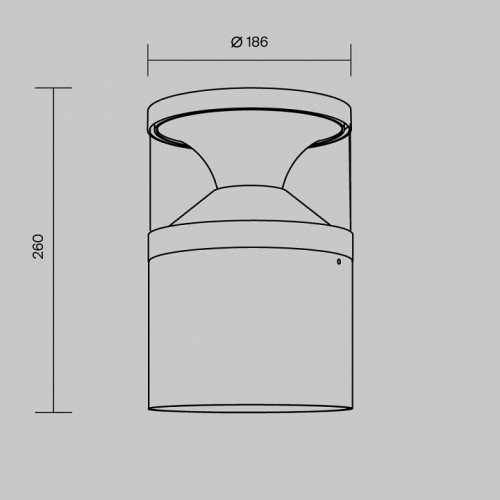 Наземный низкий светильник Maytoni Pyro O496FL-L21B3K
