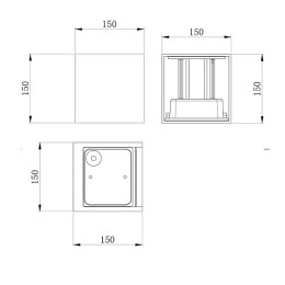 Накладной светильник Maytoni Fulton O572WL-L20GR3K