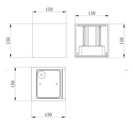 Накладной светильник Maytoni Fulton O572WL-L20W3K
