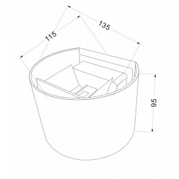 Накладной светильник Maytoni Fulton O573WL-L6B