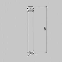 Наземный низкий светильник Maytoni Olten O591FL-L12GF3K1