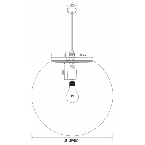 Подвесной светильник Maytoni Erda O594PL-01B